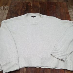 QUINCE Beige Cream Crewneck Sweater Size XL